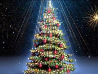 Christmas Video Background Anf Fireworks